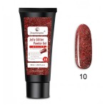 PolyGel UV /LED pentru unghii false FSM Jelly Glitter Powder Gel 30 ML G10 Rosu Metalizat PolyGel UV /LED pentru unghii false FSM Jelly Glitter Powder Gel 30 ML G10 Rosu Metalizat